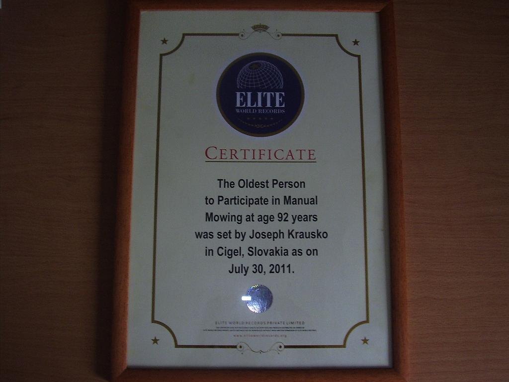 Fotogaléria Certifikát (3) Certifikát
